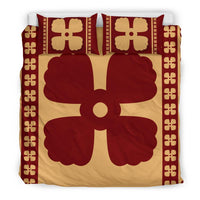Hawaiian Quilt Pattern Pearl Polynesian Bedding Set - Polynesian Pride