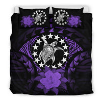 Cook Islands Purple Hibiscus Bedding Set - Polynesian Pride
