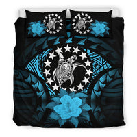Cook Islands Turquoise Hibiscus Bedding Set - Polynesian Pride