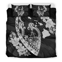 Hawaiian Fish Hook Hibiscus Banzai Surfing Polynesian Bedding Set - Polynesian Pride