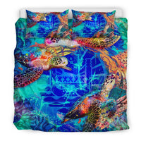 Tahiti Polynesian Duvet Cover Set - Coral Treasure - Polynesian Pride