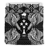Polynesian Bedding Set - Kosrae Duvet Cover Set Map Black - Polynesian Pride