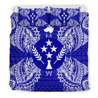 Polynesian Bedding Set - Kosrae Duvet Cover Set Map Blue - Polynesian Pride