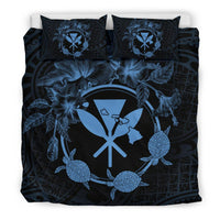 Hawaii Kanaka Turtle Hibiscus Polynesian Bedding Set - Anthea Style Pastel - Polynesian Pride