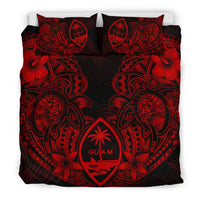 Polynesian Bedding Set - Guam Duvet Cover Sets - Red Turtle Homeland Notext - Polynesian Pride