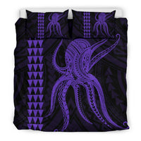Hawaii Octopus KaKau Polynesian Bedding Set - Purple - Polynesian Pride