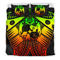 Tonga Polynesian Bedding Set - Tonga Reggae Seal with Polynesian tattoo - Polynesian Pride