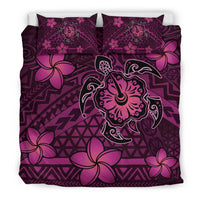 Hawaii Mix Polynesian Turtle Plumeria Bedding Set - AH - Nick Style - Pink - Polynesian Pride