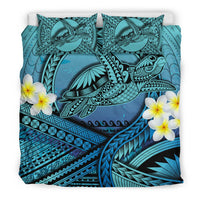 Hawaii Kakau Polynesian Plumeria Turtle Bedding Set - Toon Style - Polynesian Pride