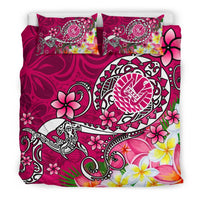 Tahiti Bedding Set - Turtle Plumeria (Pink) - Polynesian Pride