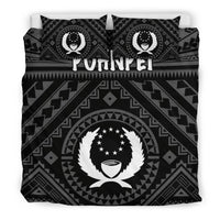 Pohnpei Bedding Set - Pohnpei Seal With Polynesian Tattoo Style ( Black) - Polynesian Pride