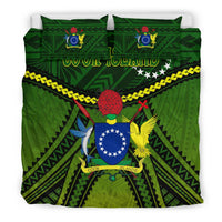 Cook Islands Bedding Set Polynesian Tattoo Seashore - Polynesian Pride