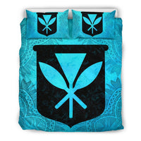 Hawaiian Duvet Cover Set - Turquoise Kanaka Maoli - Polynesian Pride