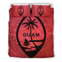 Guam Duvet Cover Set - Guam Flag Red - Polynesian Pride