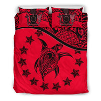 Cook Islands Bedding Set Red - Polynesian Pride
