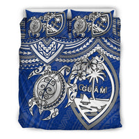 Guam Polynesian Duvet Cover Set - White Turtle - Polynesian Pride