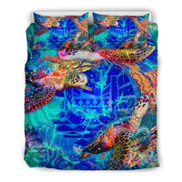 Tahiti Polynesian Duvet Cover Set - Coral Treasure - Polynesian Pride