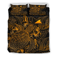 Polynesian Bedding Set - Tokelau Duvet Cover Set Gold Color - Polynesian Pride