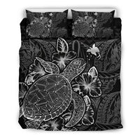 Polynesian Bedding Set - Papua New Guinea Duvet Cover Set Black Color - Polynesian Pride