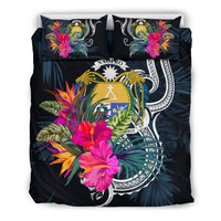 Polynesian Bedding Set - Nauru Duvet Cover Set Tropical Flowers - Polynesian Pride