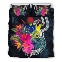 Polynesian Bedding Set - Cook Islands Duvet Cover Set Tropical Flowers - Polynesian Pride