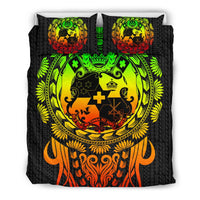 Polynesian Bedding Set - Tonga Tattoo Pattern With Seal Duvet Cover Set - Polynesian Pride