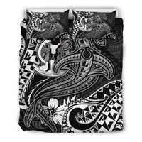 Vanuatu Polynesian Bedding Set - White Shark Polynesian Tattoo - Polynesian Pride