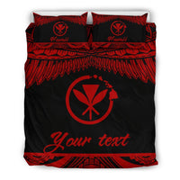 Hawaii Polynesian Custom Personalised Bedding set - Hawaii Pride Red Version - Polynesian Pride