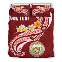 Hawaii Personalised Bedding Set - Hawaii Seal Polynesian Patterns Plumeria - Polynesian Pride