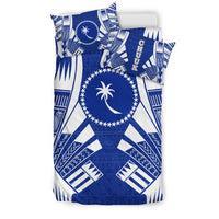 Chuuk States Duvet Cover Set - Blue White Tattoo Style - Polynesian Pride