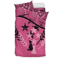 Kosrae Duvet Cover Set - Kosrae Flag Pink - Polynesian Pride