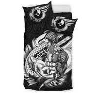 Polynesian Bedding Set - Yap Duvet Cover Set Father And Son Black - Polynesian Pride