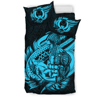 Polynesian Bedding Set - Pohnpei Duvet Cover Set Father And Son Emerald - Polynesian Pride