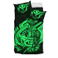 Polynesian Bedding Set - Hawaii Duvet Cover Set Father And Son Green - Polynesian Pride