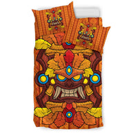 Hawaii Bedding Set - Hawaii Tiki Pattern Bedding Set - Polynesian Pride