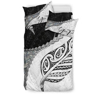 Signature Custom, Paua Shell Maori Silver Fern Bedding Set - Polynesian Pride
