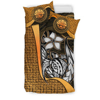 Federated States of Micronesia Bedding Set Gold - Turtle With Hook - Polynesian Pride