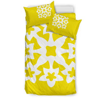 Hawaiian Bedding Set Royal Pattern - Yellow - A1 Style - Polynesian Pride