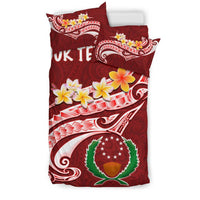 Pohnpei Personalised Bedding Set - Pohnpei Seal Polynesian Patterns Plumeria - Polynesian Pride