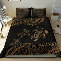 Polynesian Bedding Set - Hawaii Duvet Cover Set Gold Sea Turtle - Polynesian Pride