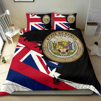 Hawaiian Flag Coat Of Arms Of Hawaii Polynesian Bedding Set - Classic Style - Polynesian Pride
