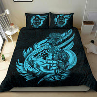 Polynesian Bedding Set - Fiji Duvet Cover Set Father And Son Emerald - Polynesian Pride