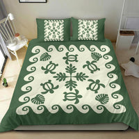 Hawaiian Bedding Set Tropical Turtle Pattern - Green - Polynesian Pride