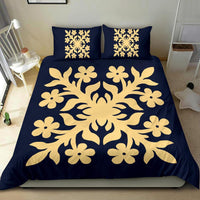 Hawaiian Bedding Set Royal Pattern - Indigo - C2 Style - Polynesian Pride