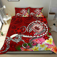 Samoa Bedding Set - Turtle Plumeria (Red) - Polynesian Pride