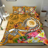 FSM Bedding Set - Turtle Plumeria (Gold) - Polynesian Pride