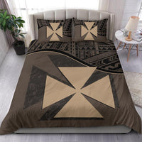 Wallis And Futuna Duvet Cover Set - Wallis And Futuna Coat Of Arms Brown - Polynesian Pride