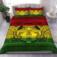 Hawaiian Madame Pele Plumeria Polynesian Bedding Set - Polynesian Pride