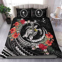 Polynesian Duvet Cover Set - Chuuk Bedding Set Polynesia Map Turtle Hibiscus - Polynesian Pride