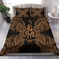 Polynesian Bedding Set - Vanuatu Duvet Cover Set Map Gold Gold - Polynesian Pride